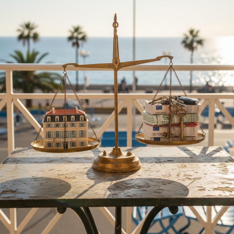Comparaison achat location immobilier Nice Côte d'Azur